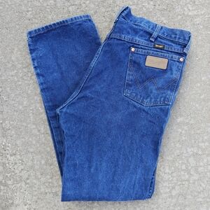 Wrangler Men's Classic Blue Denim Jeans